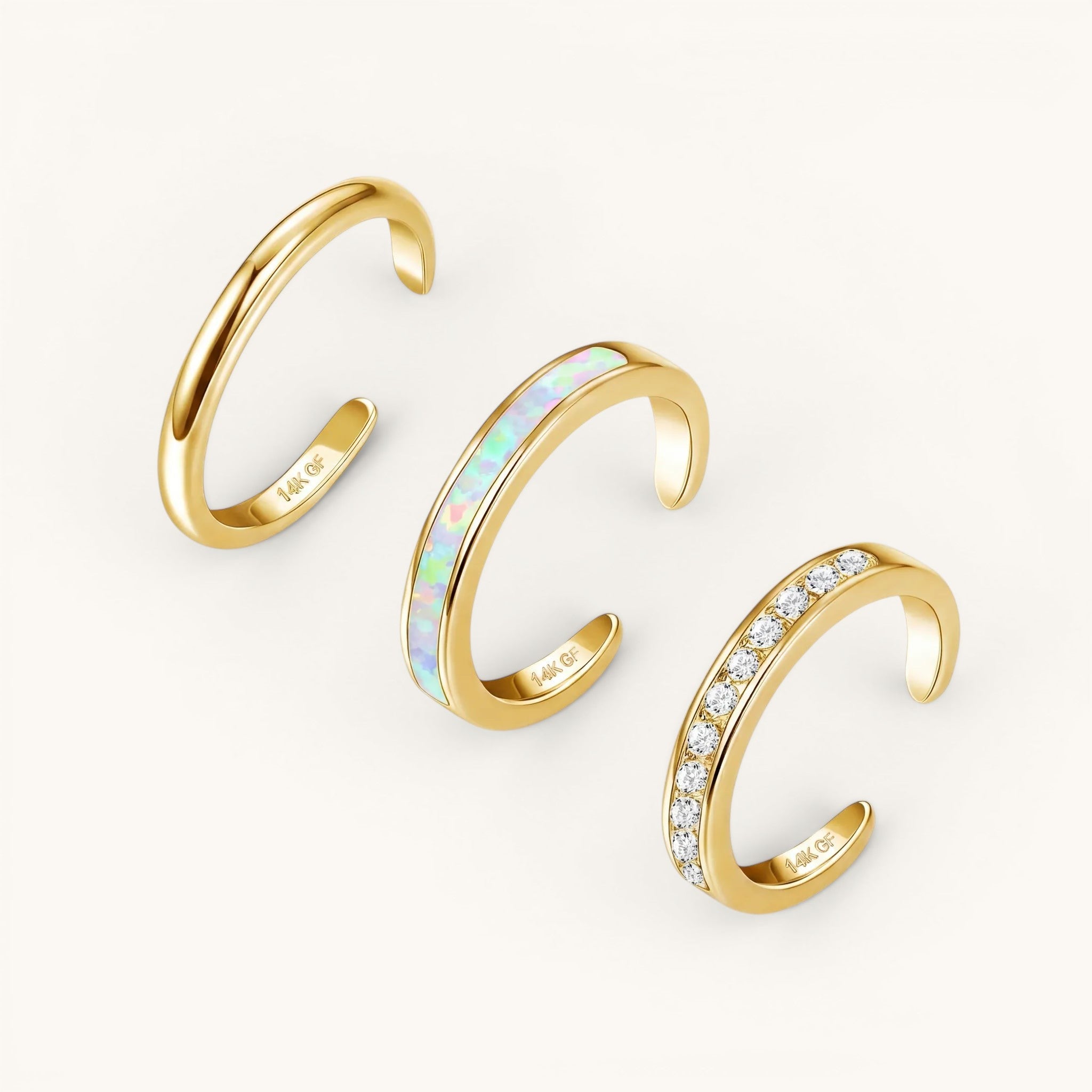 Luxe Toe Ring Set Gold