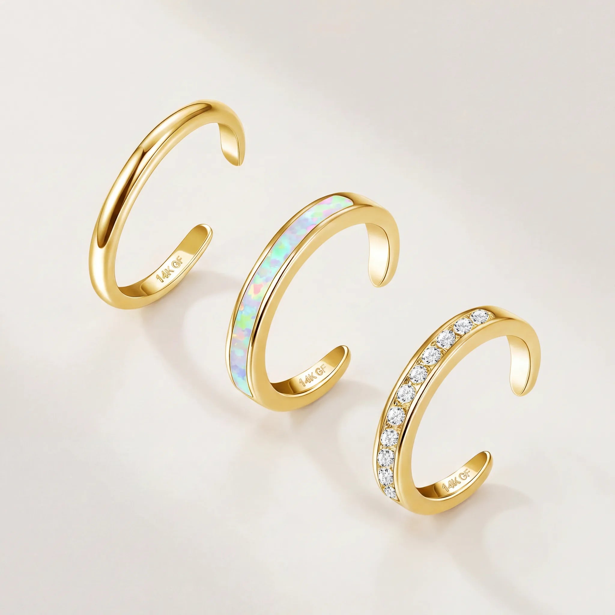 Luxe Toe Ring Set Gold