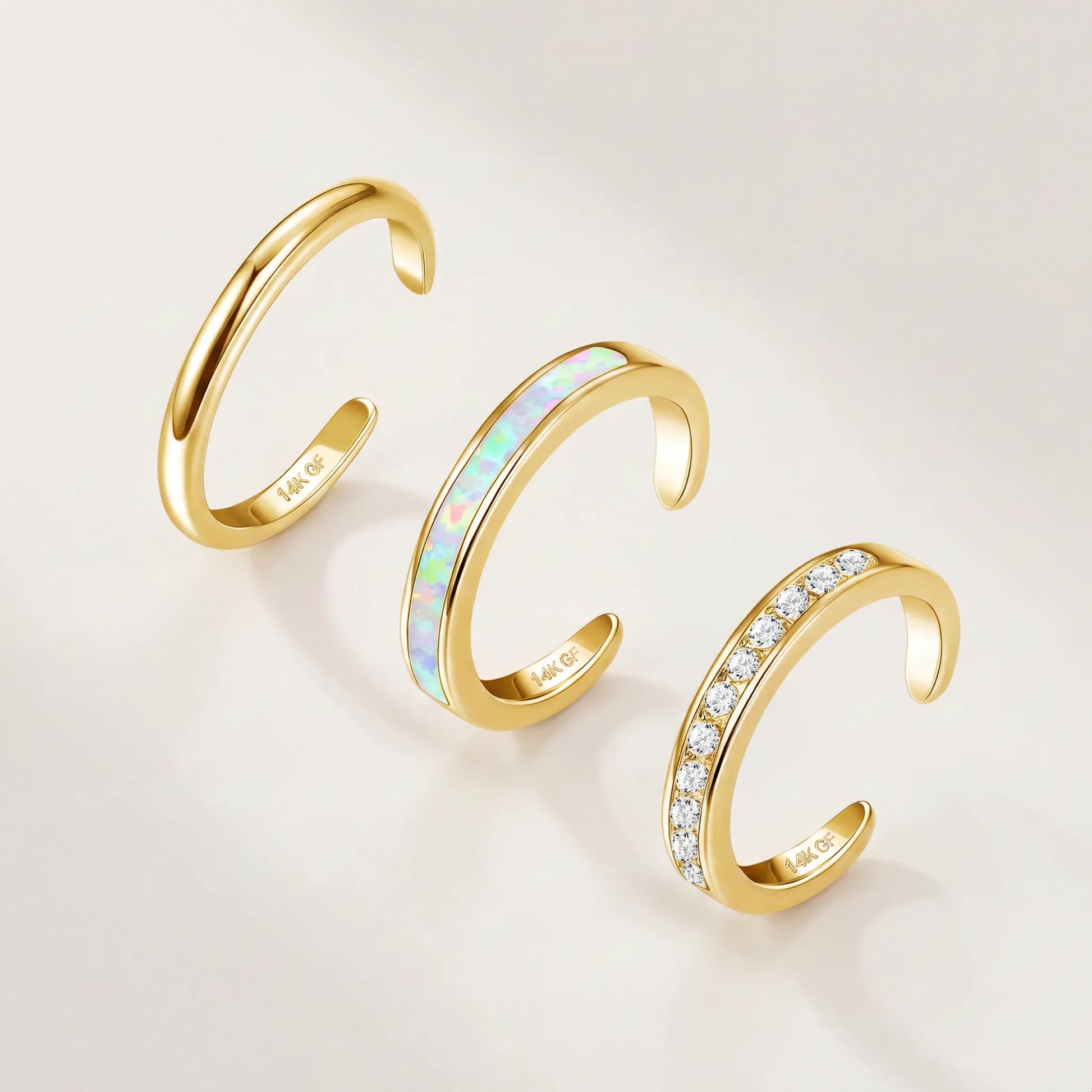 Luxe Toe Ring Set Gold