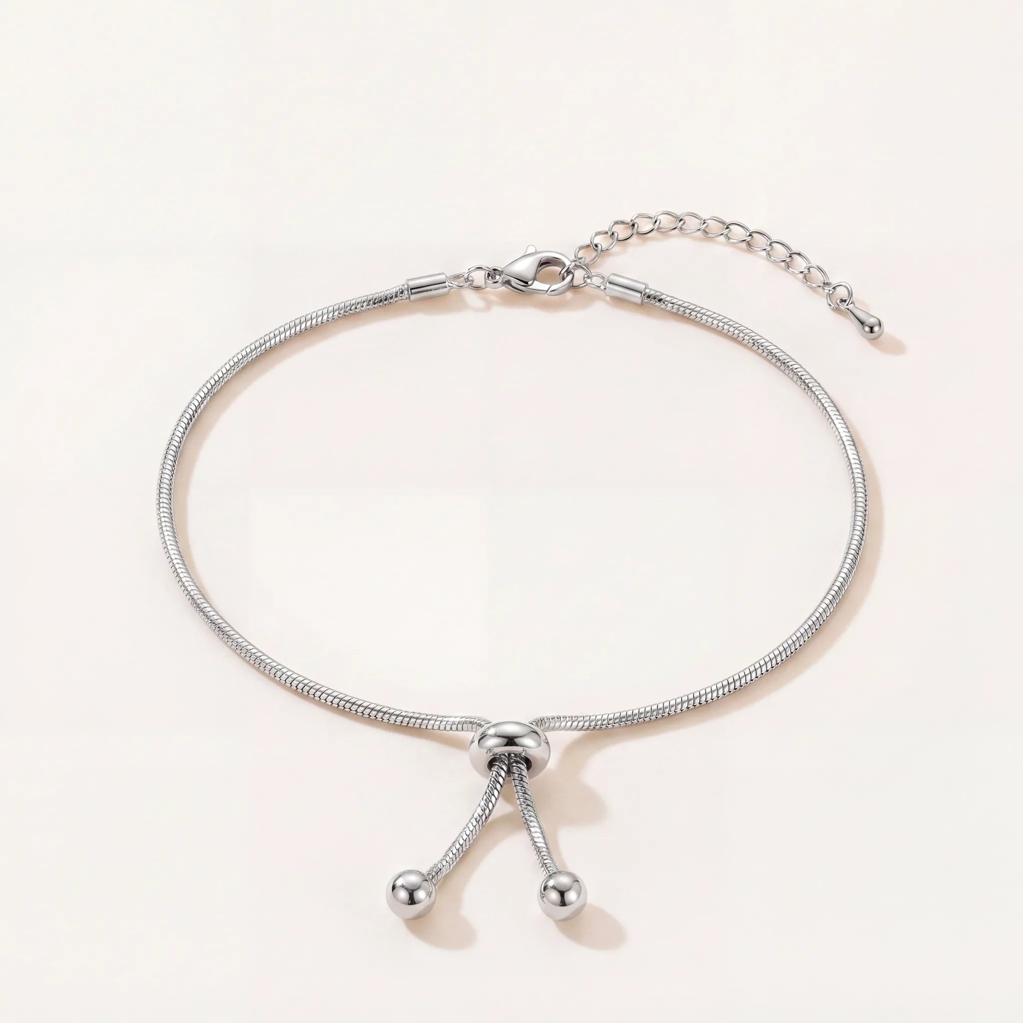 Drop Anklet Silver