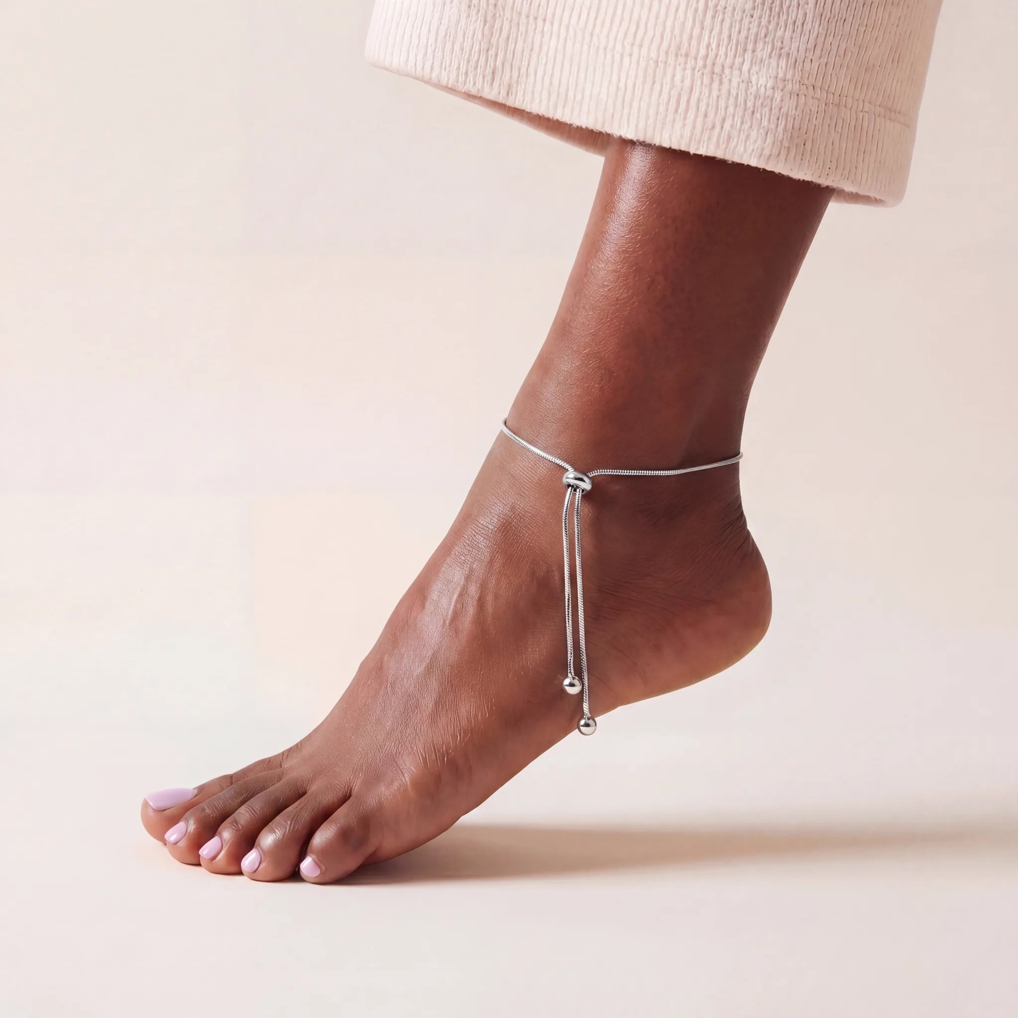 Drop Anklet Silver