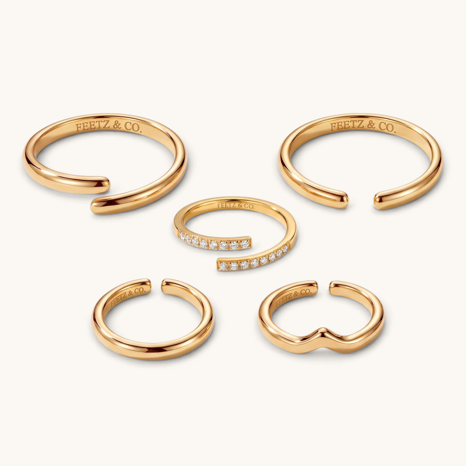 Full Toe Ring Stack