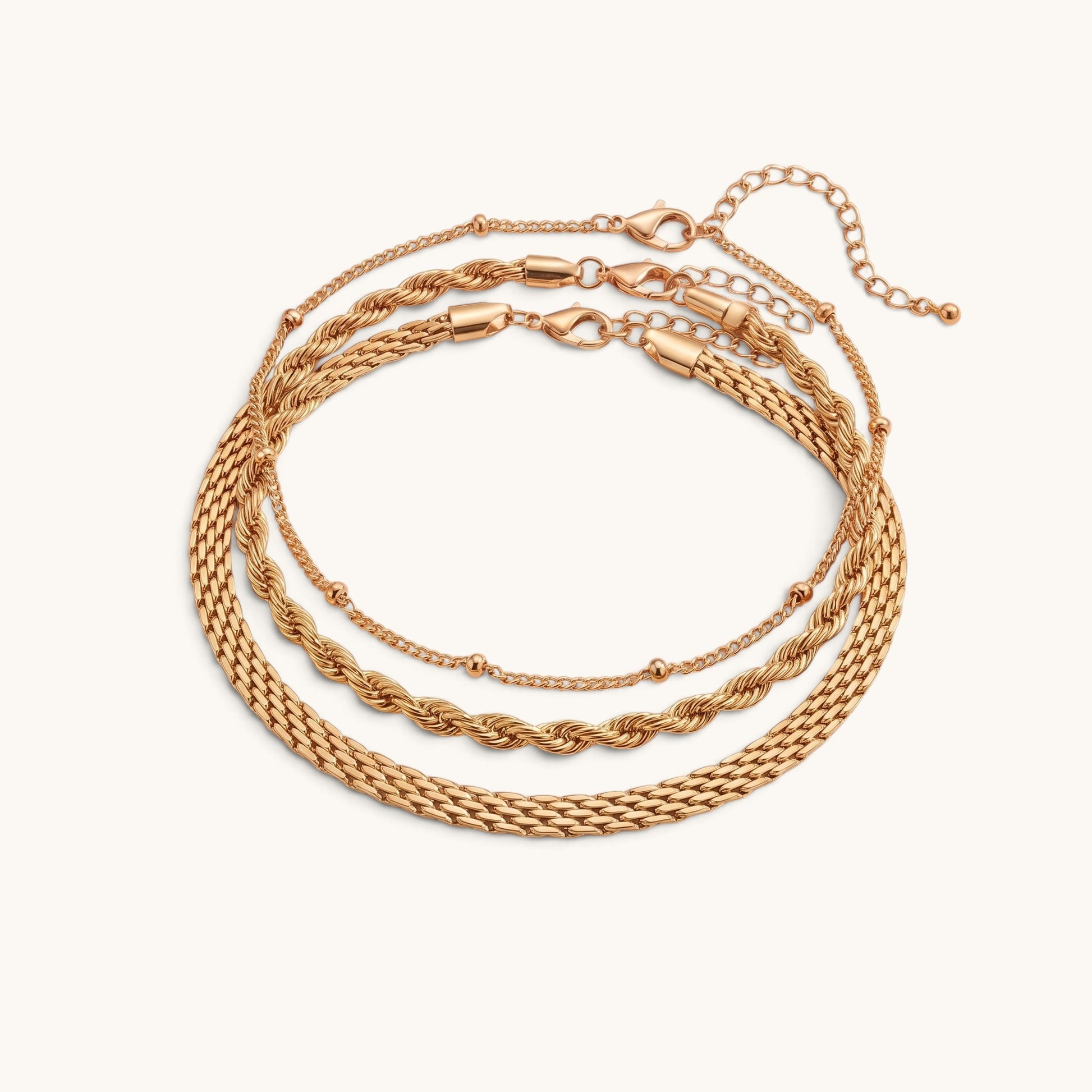 Orna Anklet Stack